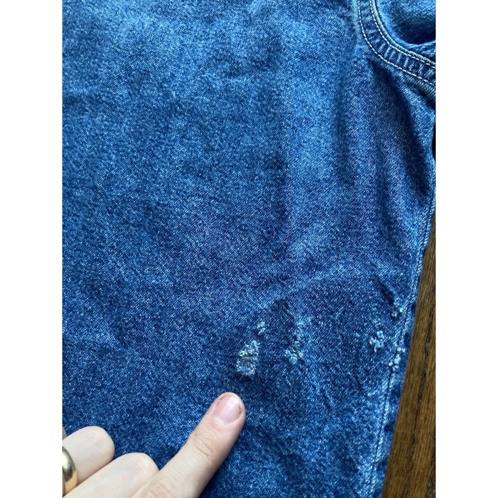 Vintage Levis Denim Shirt Mens Size Large Blue Y2K Button Up Long Sleeve - Picture 11 of 12